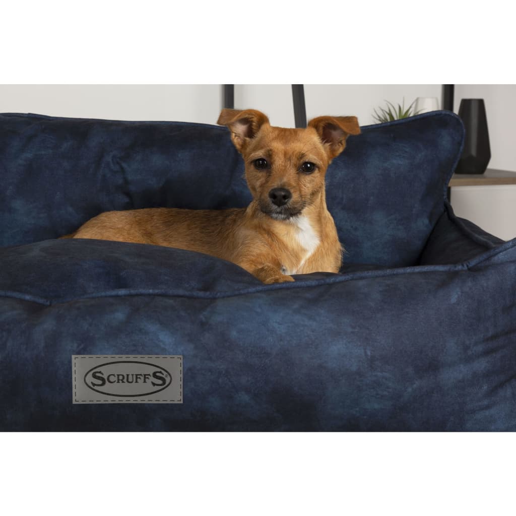Hundebett Kensington Größe M 60x50 cm Marineblau