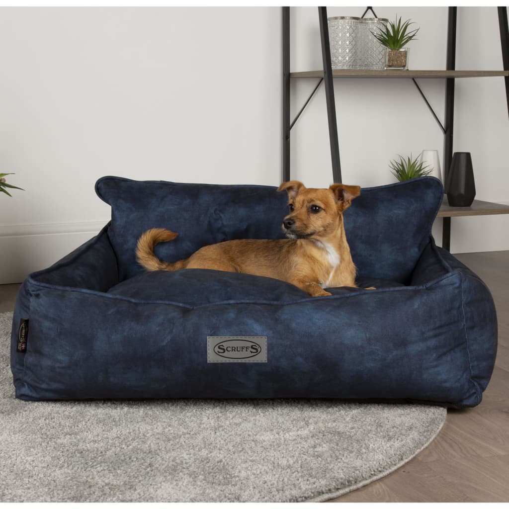 Hundebett Kensington Größe M 60x50 cm Marineblau