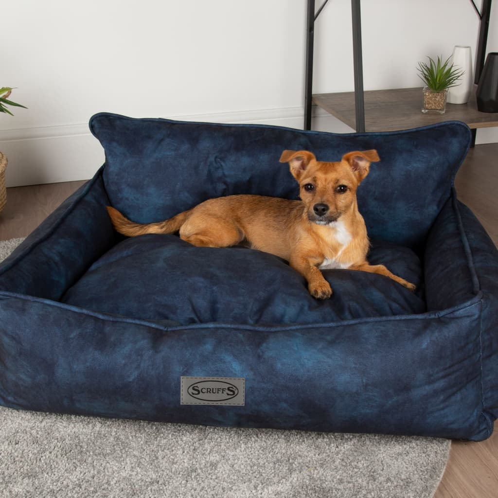 Hundebett Kensington Größe M 60x50 cm Marineblau