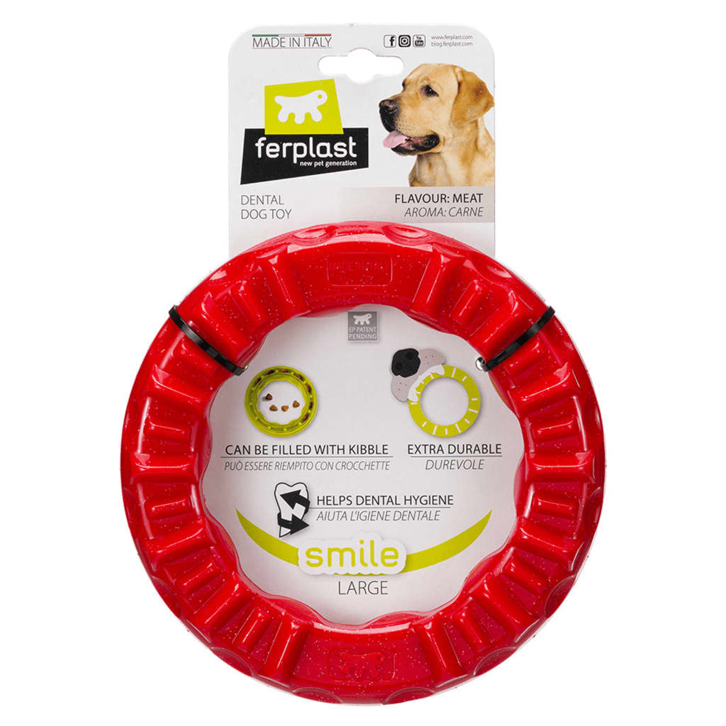 Kauspielzeug für Hunde Smile Groß 20x18x4 cm Rot
