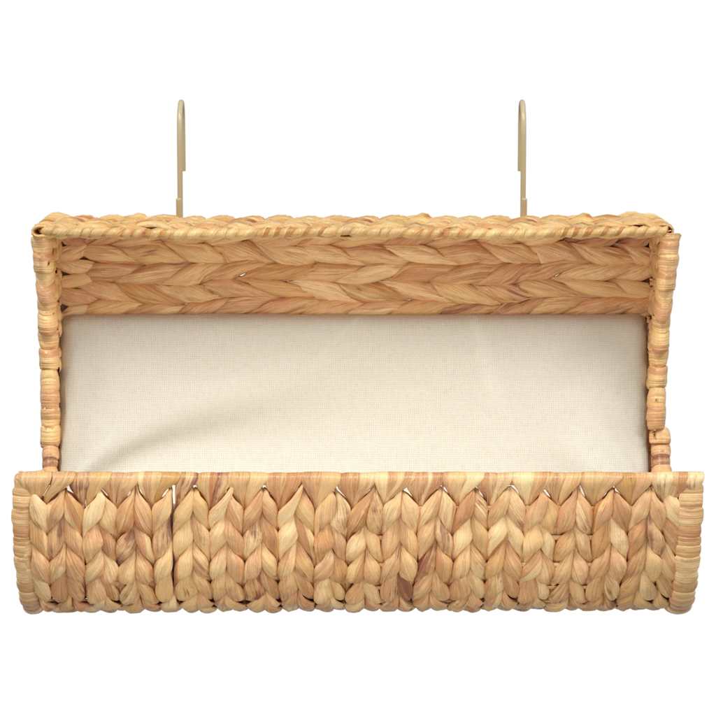 Katzenbett mit Kissen Wasserhyazinthe 37 x 20 x 20 cm