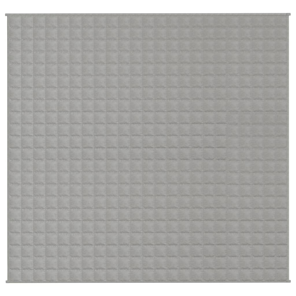 Gewichtsdecke Grau 220x235 cm 15 kg Stoff