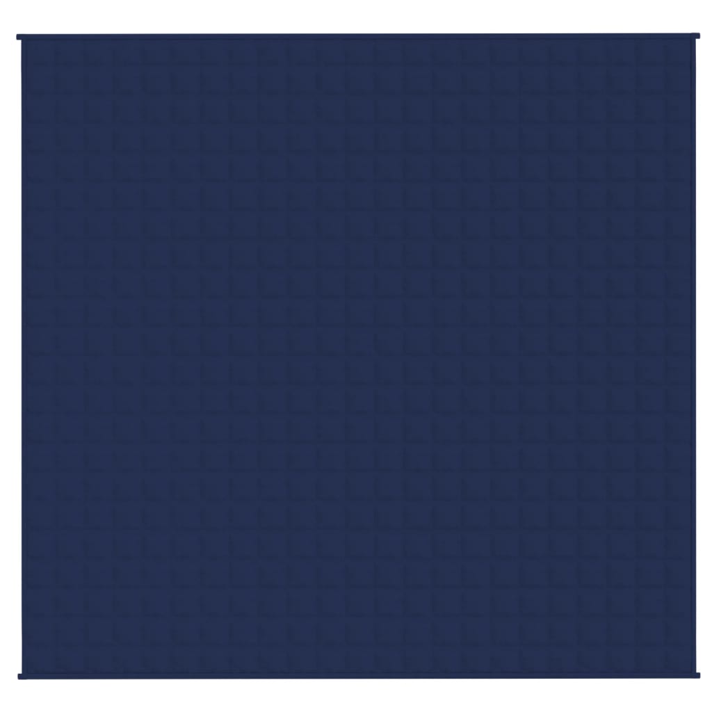 Gewichtsdecke Blau 220x235 cm 15 kg Stoff