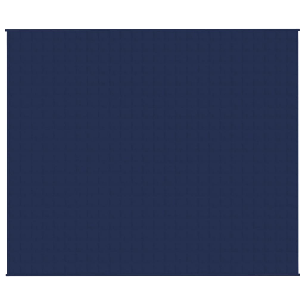 Gewichtsdecke Blau 220x260 cm 15 kg Stoff