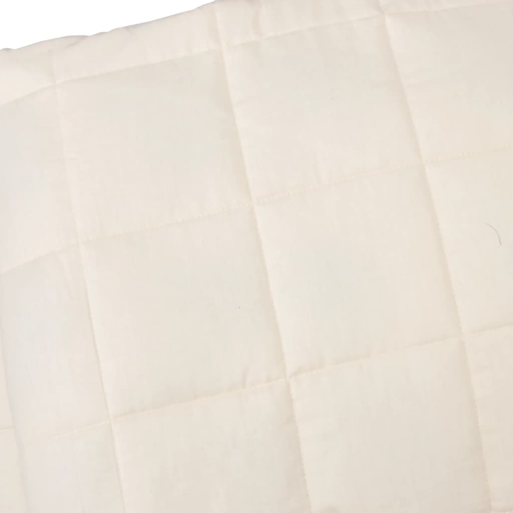 Gewichtsdecke Hellcreme 155x220 cm 11 kg Stoff