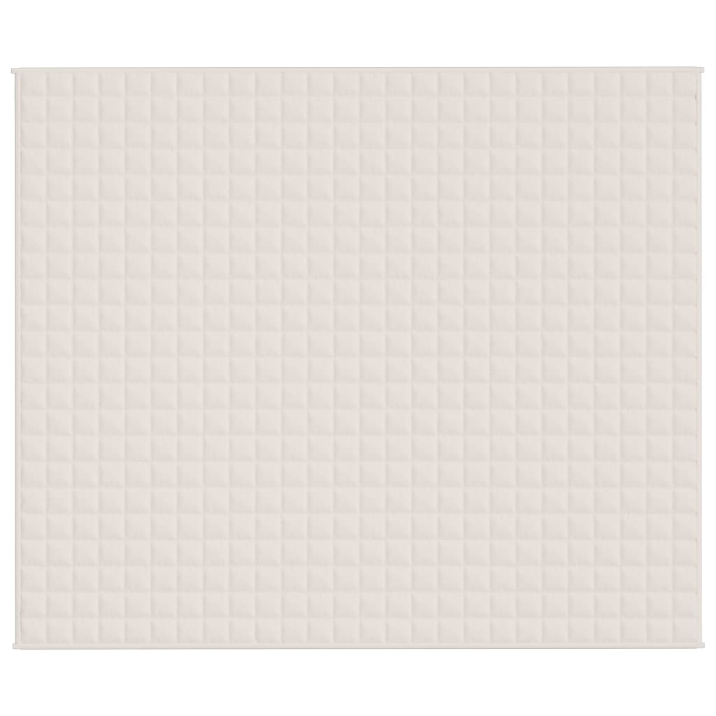 Gewichtsdecke Hellcreme 220x260 cm 15 kg Stoff