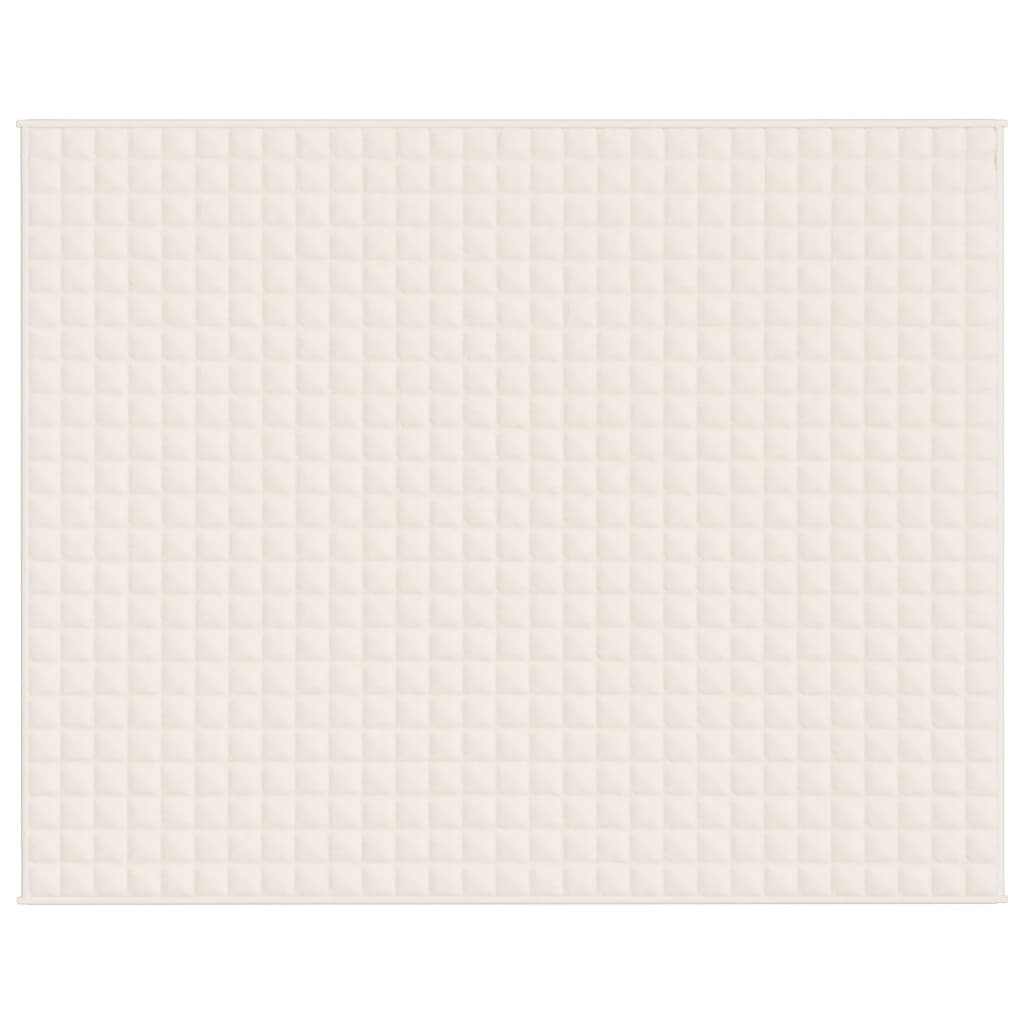 Gewichtsdecke Hellcreme 235x290 cm 11 kg Stoff