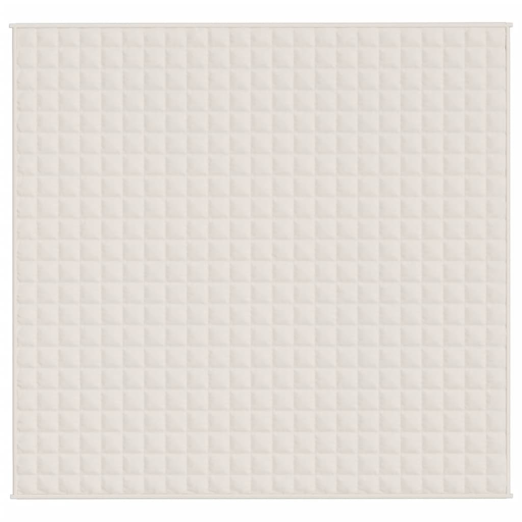 Gewichtsdecke Hellcreme 220x240 cm 11 kg Stoff