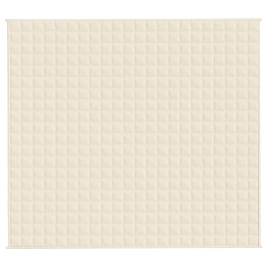 Gewichtsdecke Hellcreme 200x230 cm 9 kg Stoff