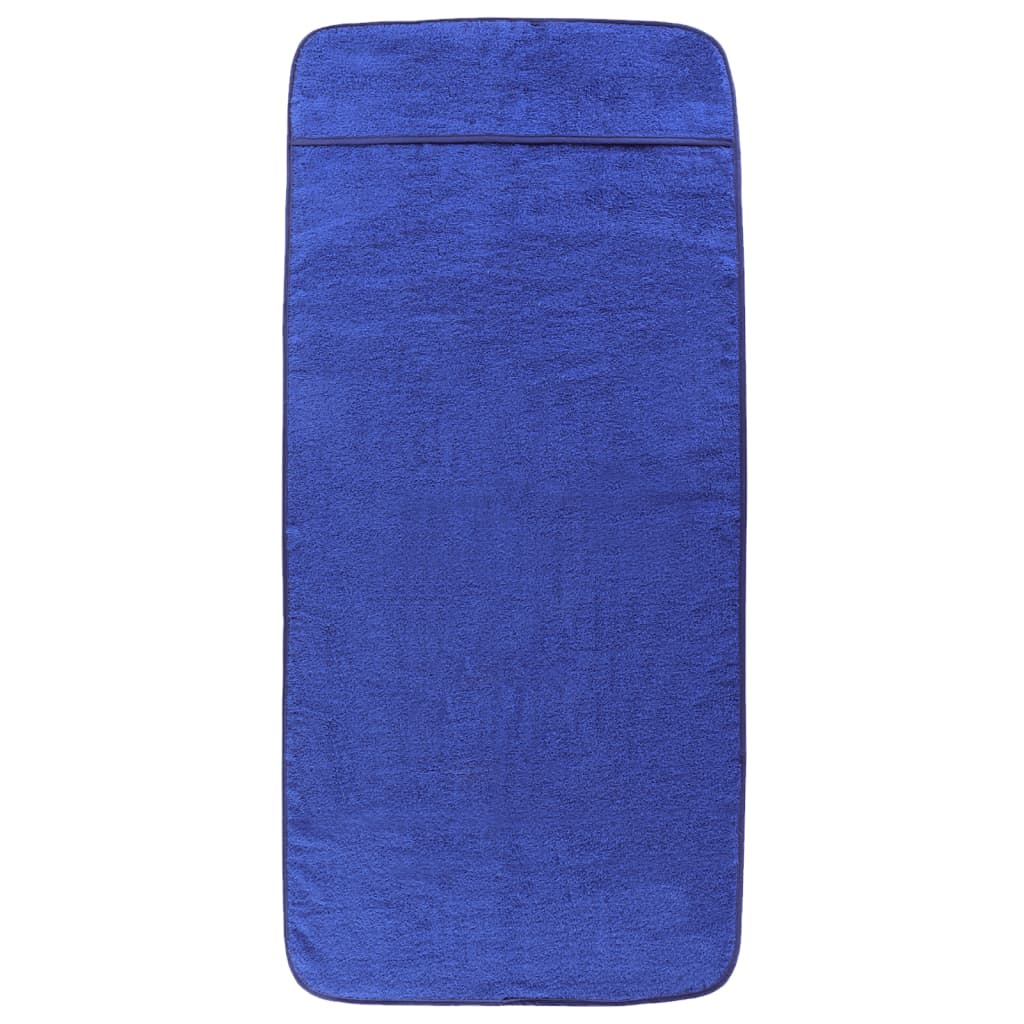 Strandtücher 2 Stk. Königsblau 60x135 cm Stoff 400 GSM