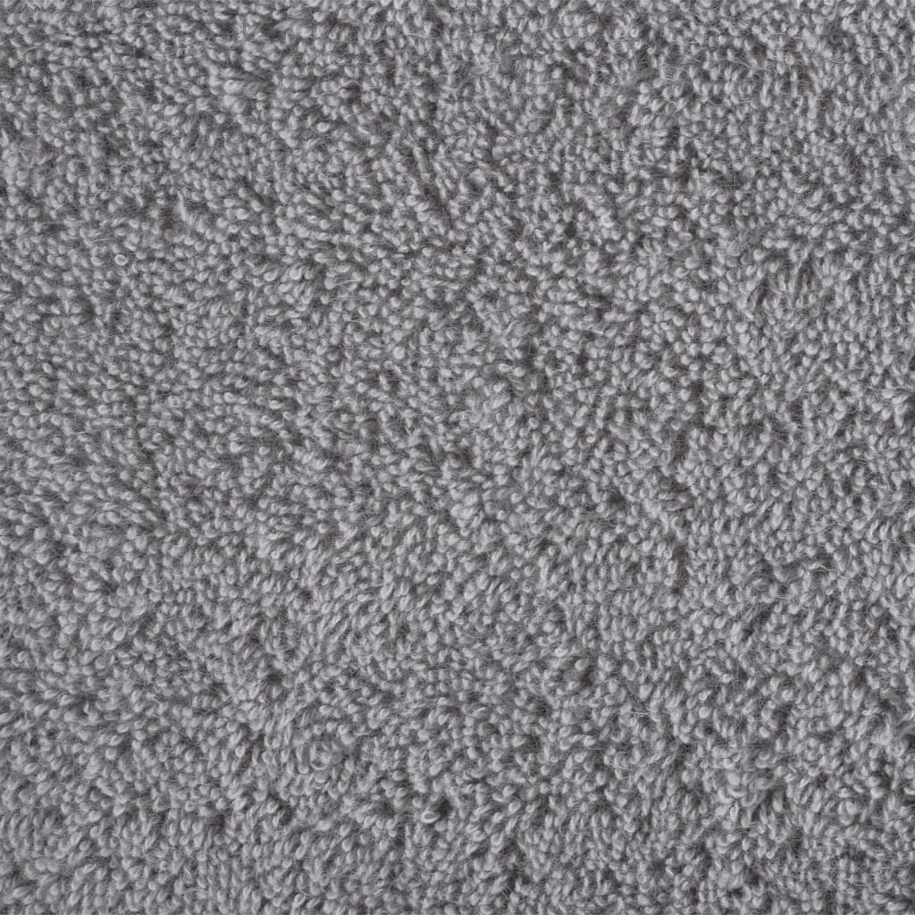 Premium-Saunatücher SOLUND 10 Stk Grau 80x200 cm 600 g/m²