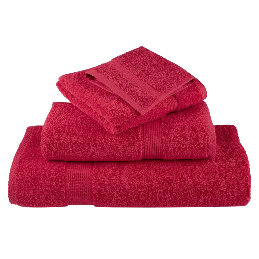 Premium-Seiftücher SOLUND 10 Stk. Rot 30x30 cm 600 g/m²