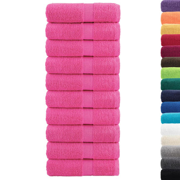 Premium Waschhandtücher SOLUND 10 Stück Rosa 30x30 cm 600 g/m²