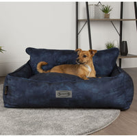 Hundebett Kensington Größe M 60x50 cm Marineblau