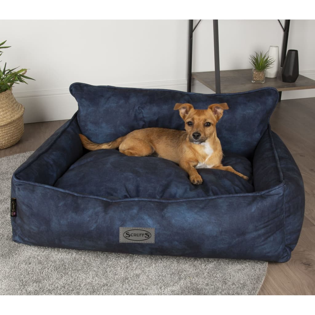 Hundebett Kensington Größe M 60x50 cm Marineblau