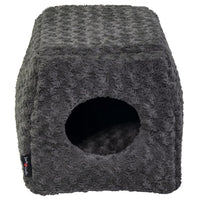 Kuschelhöhle Softy S 40x40x39 cm Rosette Grau