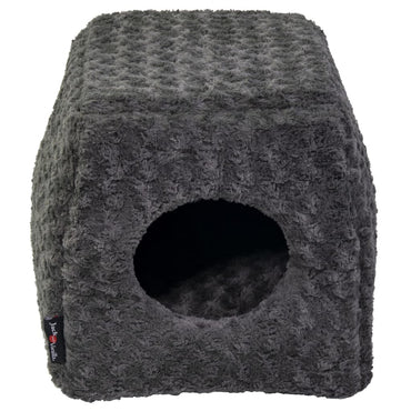 Kuschelhöhle Softy S 40x40x39 cm Rosette Grau