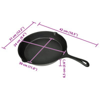 Grillpfanne Gusseisen 30 cm Rund