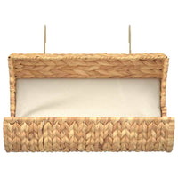 Katzenbett mit Kissen Wasserhyazinthe 37 x 20 x 20 cm