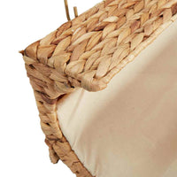 Katzenbett mit Kissen Wasserhyazinthe 37 x 20 x 20 cm
