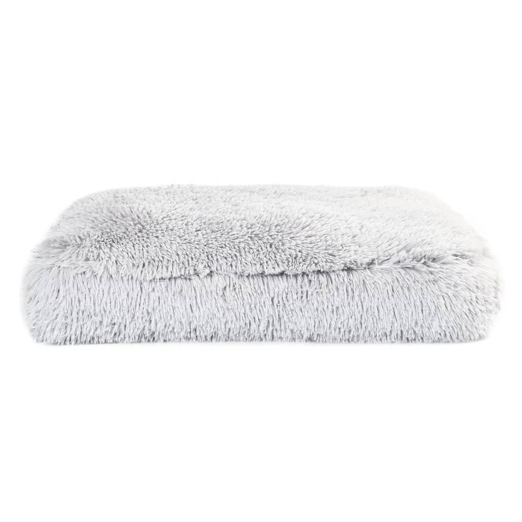 Kuschelbett für Hunde 80x55 cm Hellgrau