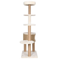Katzen-Kratzbaum mit Luxuriösem Kissen 148 cm Seegras
