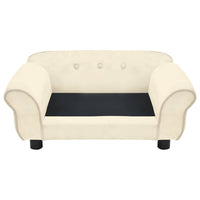 Hundesofa Creme 72x45x30 cm Plüsch