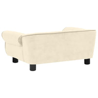 Hundesofa Creme 72x45x30 cm Plüsch