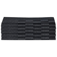 10-tlg. Handtuch-Set Schwarz und Grau Baumwolle