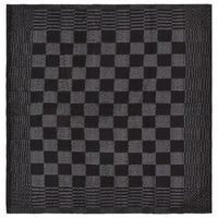50-tlg. Handtuch-Set Schwarz und Grau Baumwolle