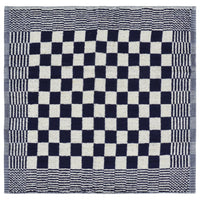 50-tlg. Handtuch-Set Blau und Weiß Baumwolle