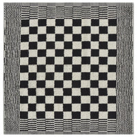 10-tlg. Handtuch-Set Schwarz und Weiß Baumwolle