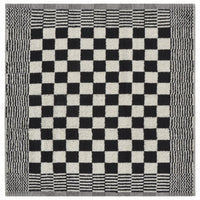 50-tlg. Handtuch-Set Schwarz und Weiß Baumwolle