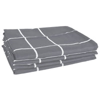 12-tlg. Handtuch-Set Grau Baumwolle