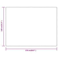 Decke Creme 130x170 cm Polyester