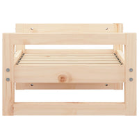 Hundebett 55,5x45,5x28 cm Massivholz Kiefer