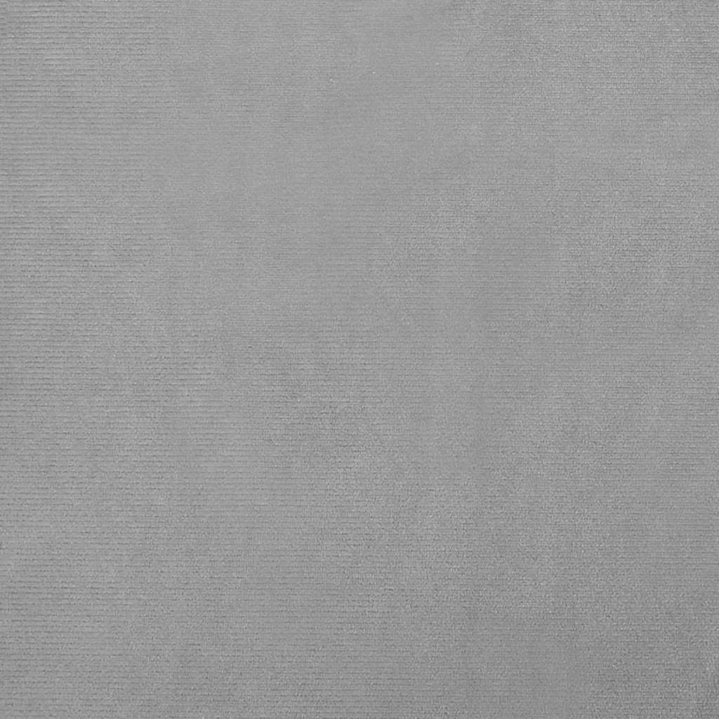 Hundebett Hellgrau 95x55x30 cm Samt