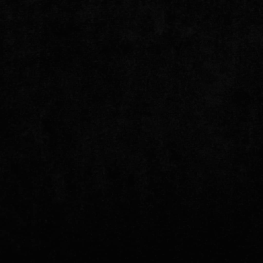 Hundebett Schwarz 70x45x30 cm Samt