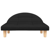 Hundebett Schwarz 70x52x30 cm Stoff