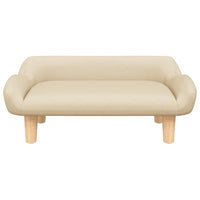 Hundebett Creme 70x40x24 cm Stoff