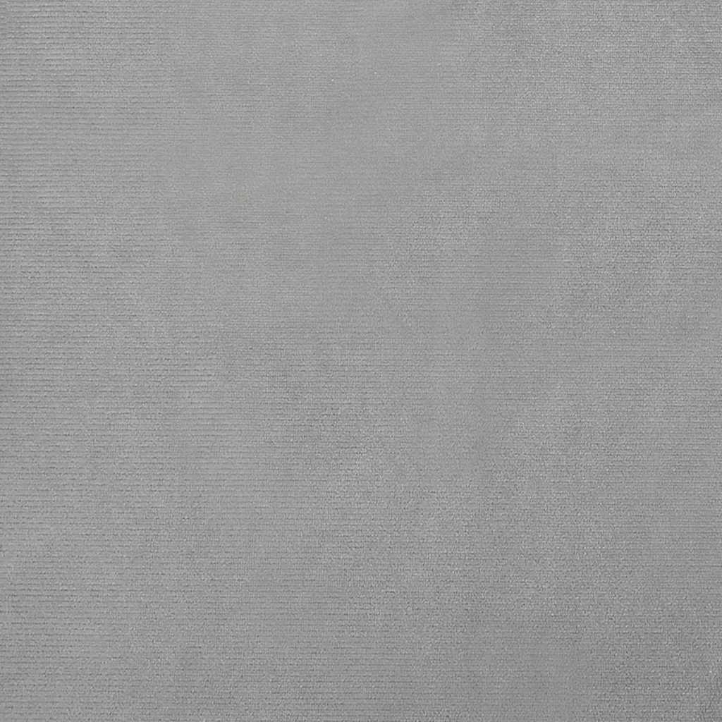 Hundebett Hellgrau 70x40x24 cm Samt