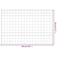 Gewichtsdecke Grau 120x180 cm 9 kg Stoff