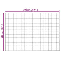 Gewichtsdecke Grau 138x200 cm 6 kg Stoff