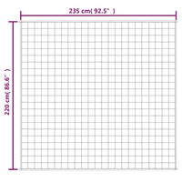 Gewichtsdecke Grau 220x235 cm 15 kg Stoff