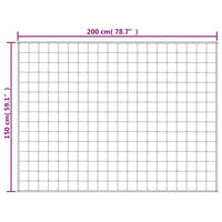 Gewichtsdecke Blau 150x200 cm 7 kg Stoff