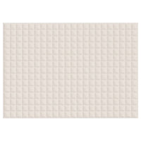 Gewichtsdecke Hellcreme 155x220 cm 11 kg Stoff