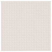 Gewichtsdecke Hellcreme 200x200 cm 9 kg Stoff