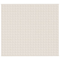 Gewichtsdecke Hellcreme 200x225 cm 13 kg Stoff