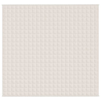 Gewichtsdecke Hellcreme 220x235 cm 11 kg Stoff