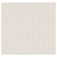 Gewichtsdecke Hellcreme 220x235 cm 15 kg Stoff